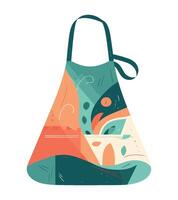Cute chef apron icon isolated vector