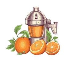 Hand squeezed citrus juice in a refreshing cocktail icon isolated vector