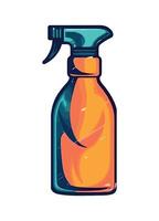Beauty product container with liquid spray icon isolated vector