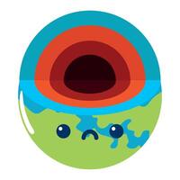global warming destruction illustration isolated vector