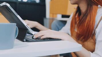 couple start up small business owner are thrilled with their success in online sales and e-commerce. video