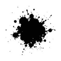 Grunge ink splat isolated white background vector