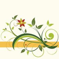 Floral background design illustration vector