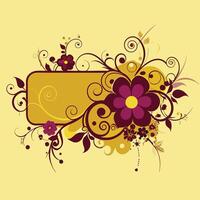 Floral background design illustration vector