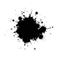 Grunge ink splat isolated white background vector