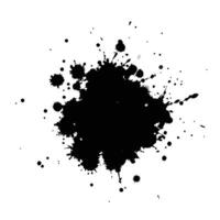 Grunge ink splat isolated white background vector