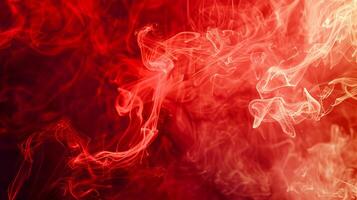 Abstract liquid smoke background. Red color ink dynamic motion background photo