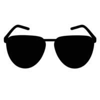 A simple sunglass silhouette, white background vector
