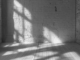 An original background image for design or product presentation, with a play of light and shadow, in light gray tones photo