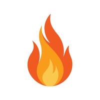 Create a minimal and simple fire flames sketch art illustration, white background vector