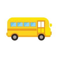 Create a minimal and simple School bus sketch art illustration, white background vector