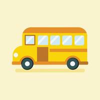 Create a minimal and simple School bus sketch art illustration, white background vector