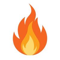 Create a minimal and simple fire flames sketch art illustration, white background vector