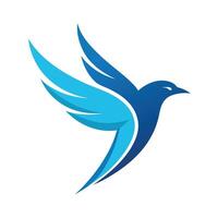 Flying bird logo concept sketch art illustration vector
