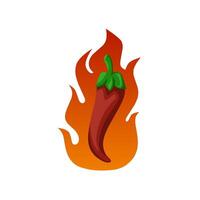 illustration of hot chili vector