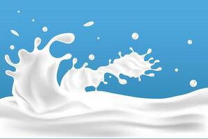 milky waves background. additional elements of milk design vector