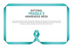 National Fragile X Awareness Day background. vector