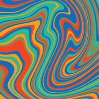 Psychedelic groovy background. Colorful abstract background. vector