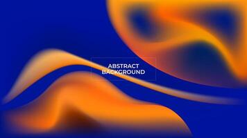 ABSTRACT BACKGROUND ELEGANT BLUE ORANGE GRADIENT MESH SMOOTH LIQUID COLORFUL DESIGN TEMPLATE GOOD FOR MODERN WEBSITE, WALLPAPER, COVER DESIGN vector