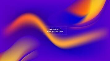 ABSTRACT BACKGROUND ELEGANT BLUE ORANGE GRADIENT MESH SMOOTH LIQUID COLORFUL DESIGN TEMPLATE GOOD FOR MODERN WEBSITE, WALLPAPER, COVER DESIGN vector