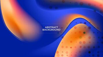 ABSTRACT BACKGROUND ELEGANT BLUE ORANGE GRADIENT MESH SMOOTH LIQUID COLORFUL DESIGN TEMPLATE GOOD FOR MODERN WEBSITE, WALLPAPER, COVER DESIGN vector