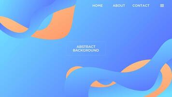 ABSTRACT BLUE GRADIENT BACKGROUND SMOOTH COLORFUL DESIGN WITH GEOMETRIC SHAPES TEMPLATE GOOD FOR MODERN WEBSITE, WALLPAPER, COVER DESIGN vector