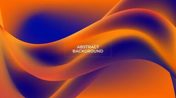 ABSTRACT BACKGROUND ELEGANT BLUE ORANGE GRADIENT MESH SMOOTH LIQUID COLORFUL DESIGN TEMPLATE GOOD FOR MODERN WEBSITE, WALLPAPER, COVER DESIGN vector
