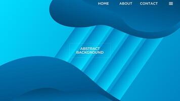 ABSTRACT BLUE GRADIENT BACKGROUND SMOOTH COLORFUL DESIGN WITH GEOMETRIC SHAPES TEMPLATE GOOD FOR MODERN WEBSITE, WALLPAPER, COVER DESIGN vector