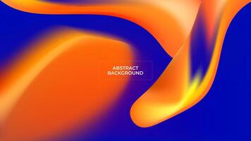 ABSTRACT BACKGROUND ELEGANT BLUE ORANGE GRADIENT MESH SMOOTH LIQUID COLORFUL DESIGN TEMPLATE GOOD FOR MODERN WEBSITE, WALLPAPER, COVER DESIGN vector