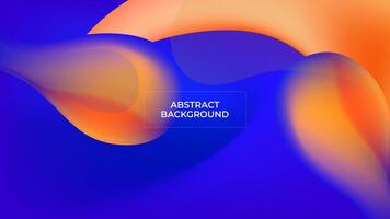 ABSTRACT BACKGROUND ELEGANT BLUE ORANGE GRADIENT MESH SMOOTH LIQUID COLORFUL DESIGN TEMPLATE GOOD FOR MODERN WEBSITE, WALLPAPER, COVER DESIGN vector