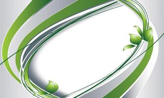 Dynamic green life Abstract background Futuristic, technology pattern vector