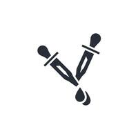 Pipette icon. .Editable stroke.linear style sign for use web design,logo.Symbol illustration. vector