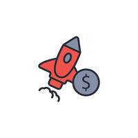 startup icon. .Editable stroke.linear style sign for use web design,logo.Symbol illustration. vector