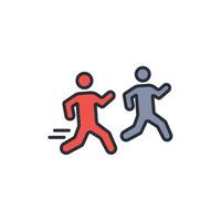 athlete icon. .Editable stroke.linear style sign for use web design,logo.Symbol illustration. vector