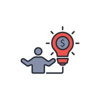 entrepreneurship icon. .Editable stroke.linear style sign for use web design,logo.Symbol illustration. vector
