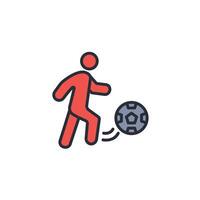 football icon. .Editable stroke.linear style sign for use web design,logo.Symbol illustration. vector