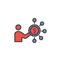 Shareholder icon. .Editable stroke.linear style sign for use web design,logo.Symbol illustration. vector