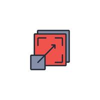 scalability icon. .Editable stroke.linear style sign for use web design,logo.Symbol illustration. vector