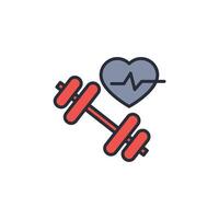 gym icon. .Editable stroke.linear style sign for use web design,logo.Symbol illustration. vector