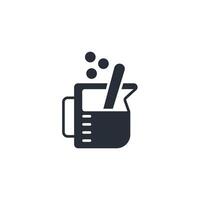 beaker icon. .Editable stroke.linear style sign for use web design,logo.Symbol illustration. vector
