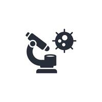 microscope icon. .Editable stroke.linear style sign for use web design,logo.Symbol illustration. vector