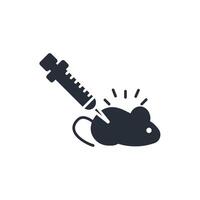 laboratory rat icon. .Editable stroke.linear style sign for use web design,logo.Symbol illustration. vector