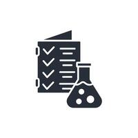 lab results icon. .Editable stroke.linear style sign for use web design,logo.Symbol illustration. vector