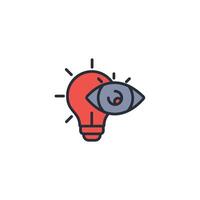 vision icon. .Editable stroke.linear style sign for use web design,logo.Symbol illustration. vector