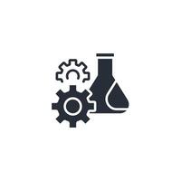 experiment lab icon. .Editable stroke.linear style sign for use web design,logo.Symbol illustration. vector
