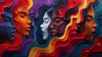 Diversity, equity, inclusion and belonging concept. DEIB. DEI photo