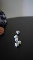 When youre playing dice on a black table at a close range, both luck and strategy come into play video