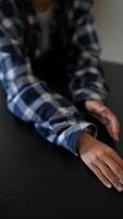 Image of Hands Rolling Dice on a Table, capturing fun, chance, entertainment, and luck video
