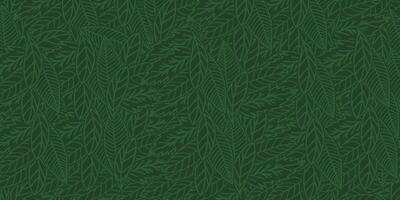 abstract floral background with leaves, hand drawing outline color. vector