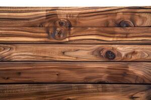 Closeup of polished wooden planks with distinctive grain patterns photo